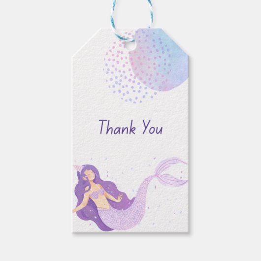 Cadeaublaadjes Zeemeermin Cadeaulabel (Voorkant)