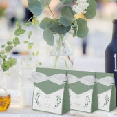 Cadeaublikjes Groen Eucalyptus Bedankdoosjes