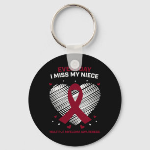 Cadeaubloed Kankerproducten Niece Multipel Myeloom Sleutelhanger