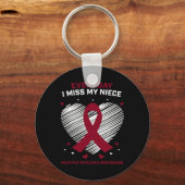 Cadeaubloed Kankerproducten Niece Multipel Myeloom Sleutelhanger (Voorkant)