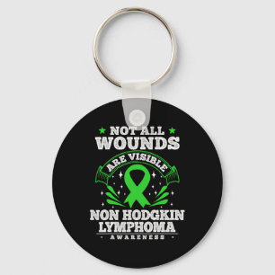 Cadeaubloedkanker Non-Hodgkin lymfoom bewustzijn R Sleutelhanger