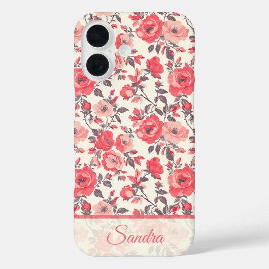 Cadeaubloem voor lieve moeder Roos Naam Case-Mate iPhone Case (Achterkant)