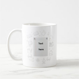 Cadeaubloemboekontwerp voor leraren koffiemok