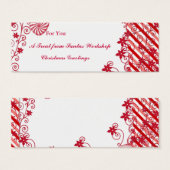 Cadeaubloesem voor spageschenken, gebakken labels mini visitekaartjes (Voorkant /achterkant)