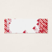 Cadeaubloesem voor spageschenken, gebakken labels mini visitekaartjes (Achterkant)