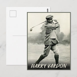 Cadeauboek met legendarische golfer Harry Vardon Briefkaart