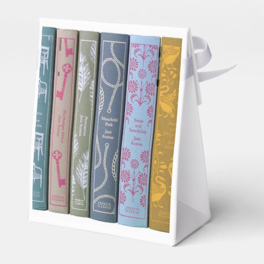Cadeauboek met romans van Jane Austen Bedankdoosjes (Achterkant)