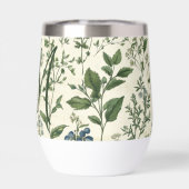 Cadeauboeket met initiaal in saliegroene botanisch (Achterkant)