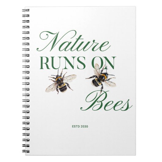 Cadeauboeket voor tuinmannen Red de Bijen voor een Notitieboek (Voorkant)