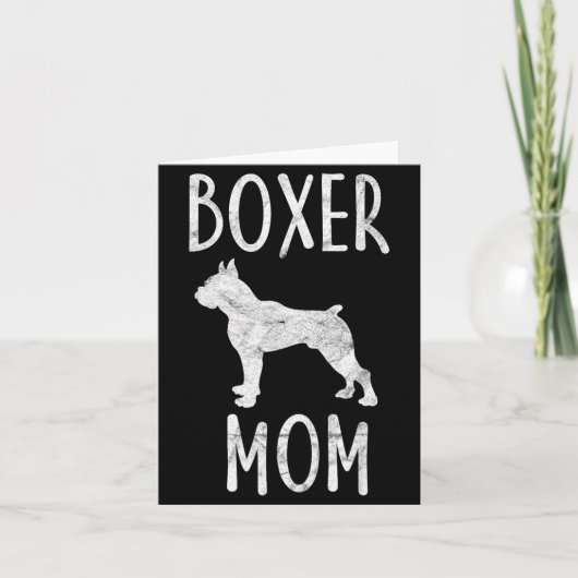 Cadeauboeksenmoeder Geschenk Hondenbezitter Boxer Kaart (Voorkant)