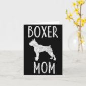 Cadeauboeksenmoeder Geschenk Hondenbezitter Boxer Kaart (Gele Bloem)