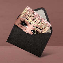 Cadeaubon 100 Peaces Roos Gold Drip Makeup Visitekaartje