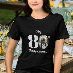 Cadeaubon 80ste verjaardag foto Tri-Blend shirt