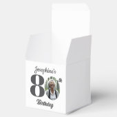 Cadeaubon 80ste verjaardagsfeest Foto Bedankdoosjes (Geopend)