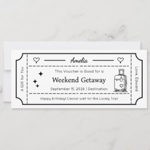 Cadeaubon, Aangepast Cadeau Kaart Ticket