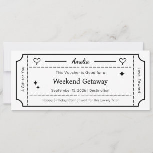 Cadeaubon, Aangepast Cadeau Kaart Ticket