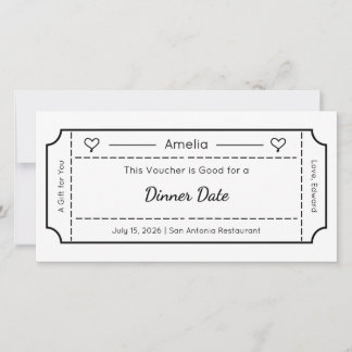 Cadeaubon, aangepaste cadeaukaart kaart