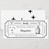 Cadeaubon, aangepaste cadeaukaart kaart (Voorkant / Achterkant)
