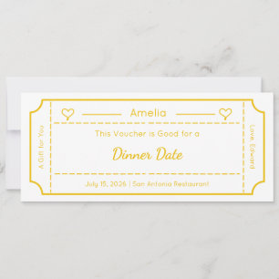 Cadeaubon, aangepaste cadeaukaart kaart