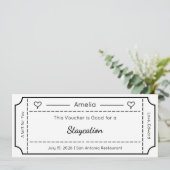 Cadeaubon, aangepaste cadeaukaart kaart (Staand voorkant)