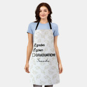 Cadeaubon Afstuderen op aangepaste naam | Funny Af Schort (Gedragen)