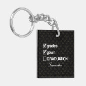 Cadeaubon Afstuderen op aangepaste naam | Funny Af Sleutelhanger (Voorkant Links)
