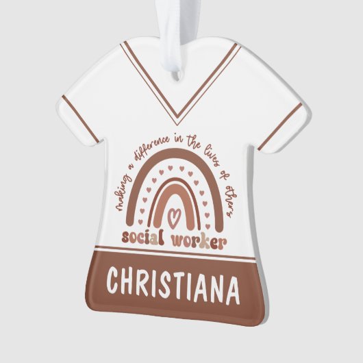 Cadeaubon Afstuderen voor speciale sociale werkers Ornament (voorkant)