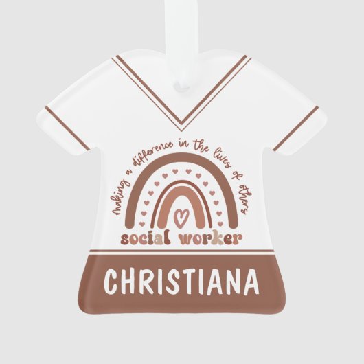 Cadeaubon Afstuderen voor speciale sociale werkers Ornament (achterkant)