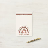 Cadeaubon Afstuderen voor speciale sociale werkers Post-it® Notes (Op bureau)