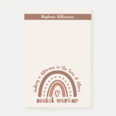 Cadeaubon Afstuderen voor speciale sociale werkers Post-it® Notes (Voorkant)