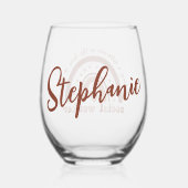 Cadeaubon Afstuderen voor speciale sociale werkers Wijnglas Zonder Voet (Achterkant)