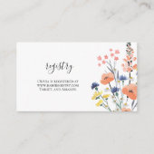 Cadeaubon Baby shower in Wilde bloem Informatiekaartje (Voorkant)