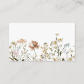 Cadeaubon Baby shower in Wilde bloem Informatiekaartje (Achterkant)