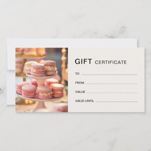 Cadeaubon Backwinkel Cupcake Taart Winkel Zakelijk (Voorkant)