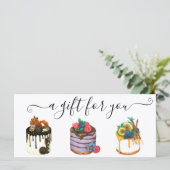 Cadeaubon Baking Bakery Cake (Staand voorkant)