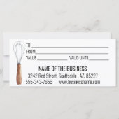 Cadeaubon Baking Bakery Cup (Achterkant)