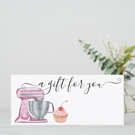 Cadeaubon Baking Bakery Cup (Staand voorkant)