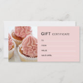 Cadeaubon Bakkerij Cupcake Winkel Zakelijk (Voorkant)