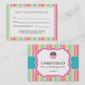  cadeaubon bakkerij kortingskaartje (Voorkant / Achterkant)