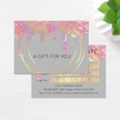 Cadeaubon Beauty Hair Makeup Drip Holograaf Visitekaartje (Bureau)