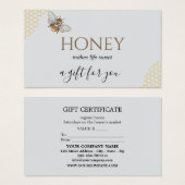 Cadeaubon Bijenboerenmarkt Visitekaartje (Voorkant /achterkant)