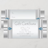 Cadeaubon Blauwe Zakelijke Cadeaubon (Voorkant / Achterkant)