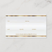 Cadeaubon Blue Lipstick Business Kortingskaartje (Achterkant)