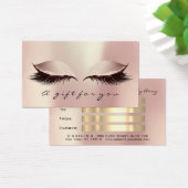 Cadeaubon Blush Lashes Extension Makeup Visitekaartje (Bureau)