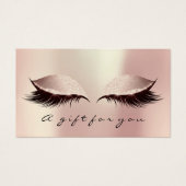 Cadeaubon Blush Lashes Extension Makeup Visitekaartje (Voorkant)