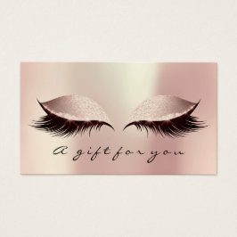 Cadeaubon Blush Lashes Extension Makeup Visitekaartje