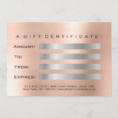 Cadeaubon Blush Silver Lash Beauty Studio (Achterkant)