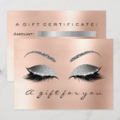 Cadeaubon Blush Silver Lash Beauty Studio (Voorkant / Achterkant)