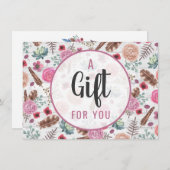 Cadeaubon Boho Chic Rustic Feather Arrow (Voorkant / Achterkant)