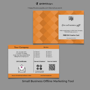 Cadeaubon & Bonus Small Business Promotie Flyer